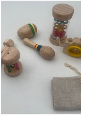 6pcs Wooden Rattle Set 6pcs Wooden Rattle Set