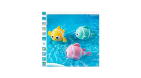 Childrens clownfish bath toy