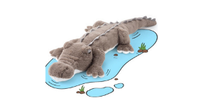 Giant Crocodile Plush Toy XXL banner Image of a Giant Crocodile Plush Toy XXL that was sold on Amazon