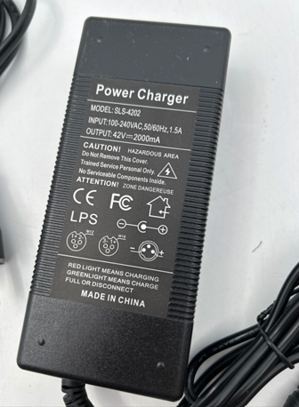 Product Safety Information Notice on Battery power charger for electric scooters sold on the eBay platform