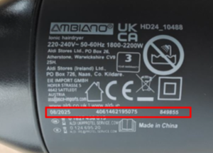 Serial number Serial number