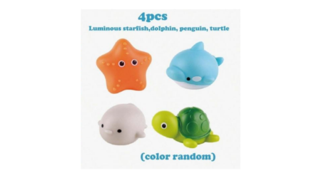 Shein glow in the dark animal bath toys