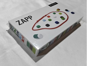 ZAPP A ZAPP branded toy box with an image of a magnetic game on the front