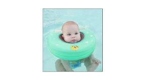 Baby swim neck ring float 1 Image shows a baby using the Swim Neck Ring Float.
