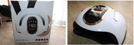 Product Safety Information Notice on Blueque Nail Lamp V8 sold on the eBay platform