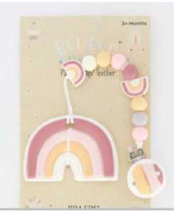 TJX Ireland Unlimited Company t/a TK Maxx and Homesense recalls Danbar Bop Bop Baby Lion Teether and Pacifier Clip Set and Danbar Bop Bop Baby Rainbow Teether and Pacifier Clip Set