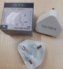 Product Safety Information Notice on a Caltecx YZS-800 USB output adapter sold on the Amazon platform
