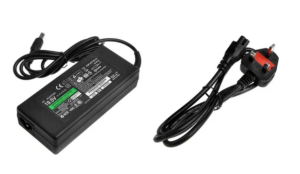 Product Safety Information Notice on a Sony VAIO Laptop Replacement Charger sold on the Wish platform