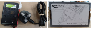 Product Safety Information Notice on a Keenstone Battery Charger MH-8S sold on Amazon