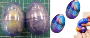Product Safety Information Notice on a Hirsrian Fluffy Slime Toy sold on the Amazon platform