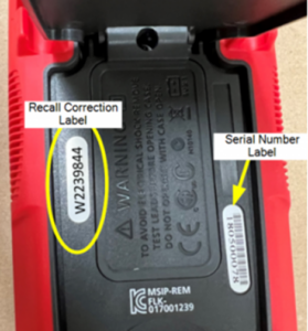 Fluke Europe BV recalls to repair BEHA-AMPROBE AM 500 and AM 510 multimeters