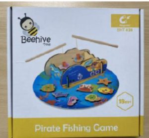 Product Safety Information Notice on Beehive Pirate Fishing Game sold on the eBay platform