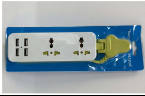 Product Safety Information Notice on Power Strip Extension Socket with USB ports on the AliExpress Platform