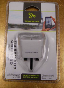 TJX Ireland Unlimited Company t/a TK Maxx and Homesense recalls Travelon UK Grounded Travel Adapter Plug, Travelon Europe Grounded Travel Adapter Plug and Travelon Universal Adapter Plug Set