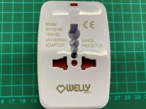 Product Safety Information Notice on WELLY enjoy IT universal travel adapter sold on the Amazon platform