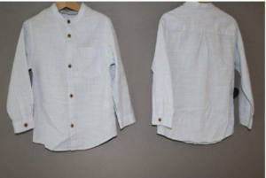 ITX Retail Ireland Limited t/a Zara recalls Zara Kids Blue Baby Shirt with Sleeves