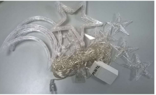 Product Safety Information Notice on Star and moon shaped LED lighting chain on the eBay Platform