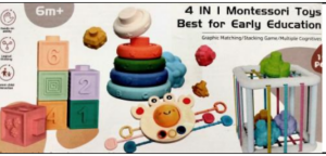 Product Safety Information Notice on Aliex 4-in-1 Montessori Toy sold on Amazon
