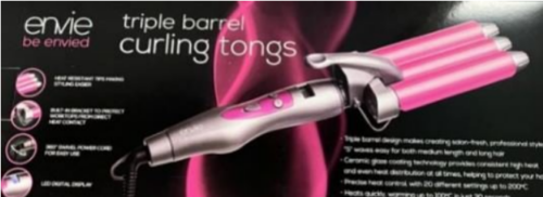 TJX Ireland Unlimited Company t/a TK Maxx and Homesense recalls ENVIE Triple Barrel Curling Tongs