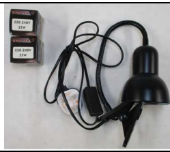 Product Safety Information Notice on Lusta LED Reptile Heat Lamp sold on Amazon