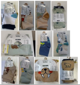 Poundland UK T/A Dealz ROI recalls Pep & Co Christmas and Baby Boy socks and tights