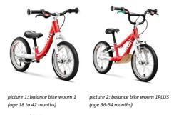 Product Safety Information Notice on woom Bicycles and Balance Bikes
